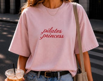 Pilates Princess Comfort Colors Shirt, Pilates Lover Tee, Pilates Tee, Pilates Top, Pilates Shirt for Women, Pilates Girl Tee, Gift for Her
