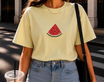 Watermelon Shirt, Comfort Colors Watermelon Tee, Summer Shirt for Women, Fruit Tee, Aesthetic Summer Outfit, Summer T Shirt, Gift for Her