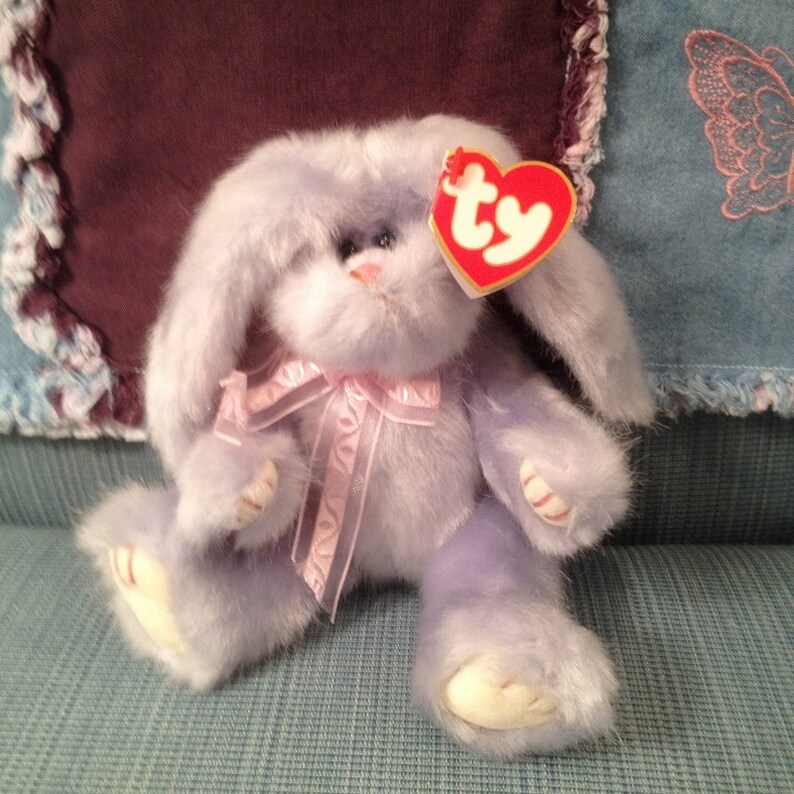 Vintage Ty 1993 Beanie Baby Bunny Azalea | Etsy