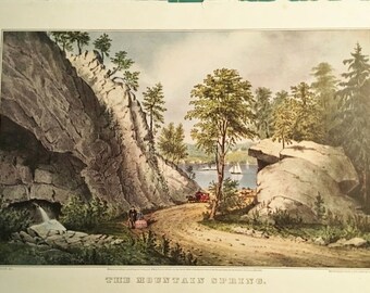 Vintage 1967 Wall Calendar Currier & Ives Travelers Insurance | Etsy