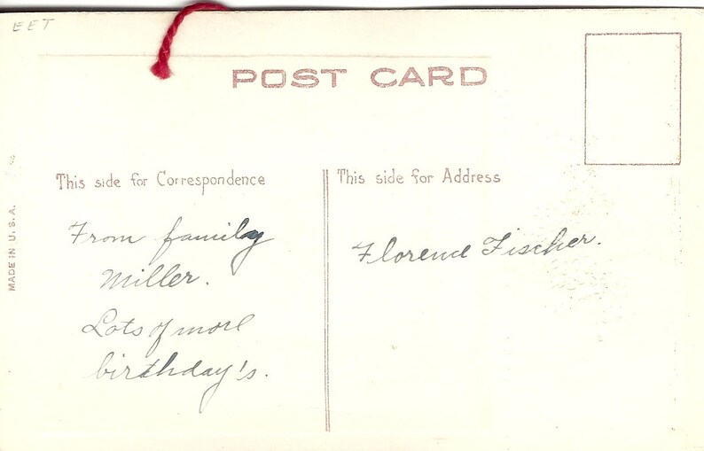 Vintage Used Greeting Card Made in USA Etsy