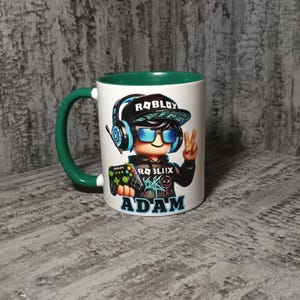 Personalisierter Roblox-Becher | Gaming-Becher mit individuellem Namen | Roblox-Geschenk für Kinder