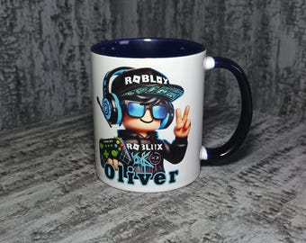Taza personalizada de Roblox / Taza de juego con nombre personalizado / Regalo de Roblox para niños