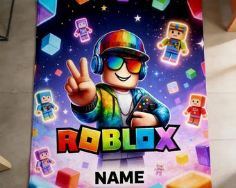 Roblox Floating Island Decke, personalisierte Name Adventure Gamer Decke