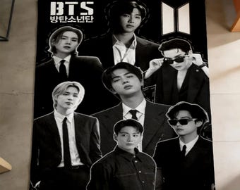 BTS Fleece-Decke Kpop ARMY Wir sind kugelsicher
