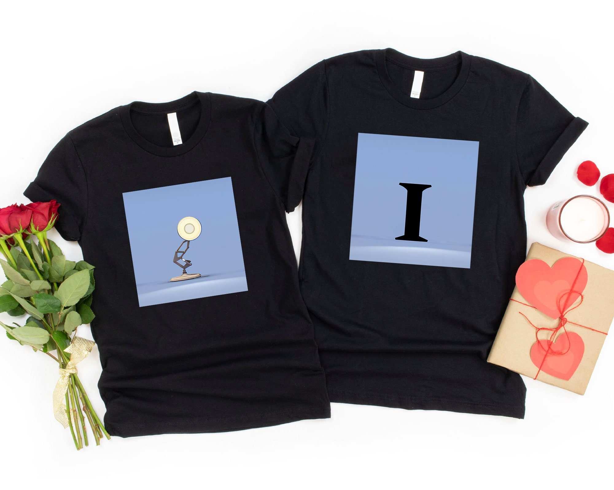 pixar lamp couples shirt