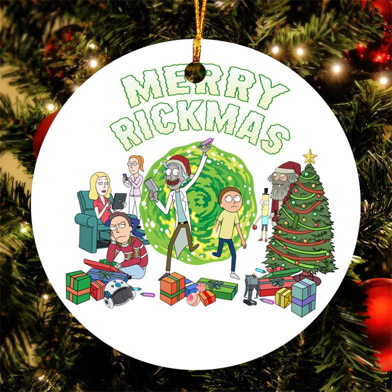 Rick and Morty ornament holiday décor