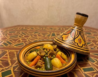 Marokkaanse aardewerk tajine – Oosters handwerkcadeau