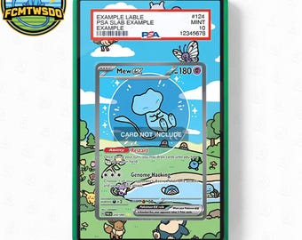 Mew ex 232-091 Extended Art Graded Magnetic Display Case