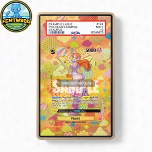 Pokémon Graderad Nami OP08-106 Utökad Konst Graderad Magnetisk Displayfodral