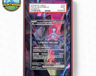 Team Rocket's Mewtwo ex 231-182 Extended Art Graded Magnetic Display Case