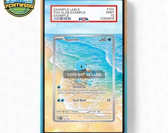 Squirtle 170-165 Extended Art Graded Magnetic Display Case