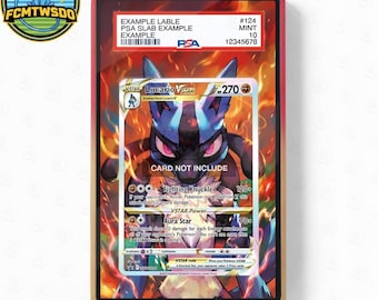 Lucario VSTAR SWSH291 Extended Art Graded Magnetic Display Case