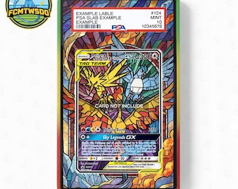 Moltres, Zapdos and Articuno GX  SM210 Extended Art Graded Magnetic Display Case