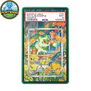 Sprigatito 018/017 J MSP Pokémon TCG Extended Art Graded Magnetic Display Case