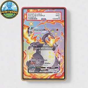 Charizard VMAX SV107/SV122 Extended Art Graded Magnetic Display Case