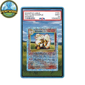 Arcanine 36/110 Extended Art Graded Magnetic Display Case