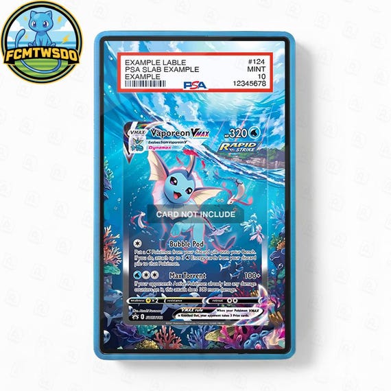 Vaporeon VMAX SWSH 182 Promoextended Art Graded Magnetic Display