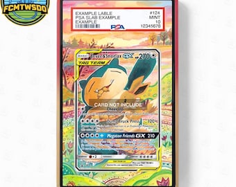 Eevee Snorlax GX SM169 Promo Extended Art Graded Display Magnetic Stand Case