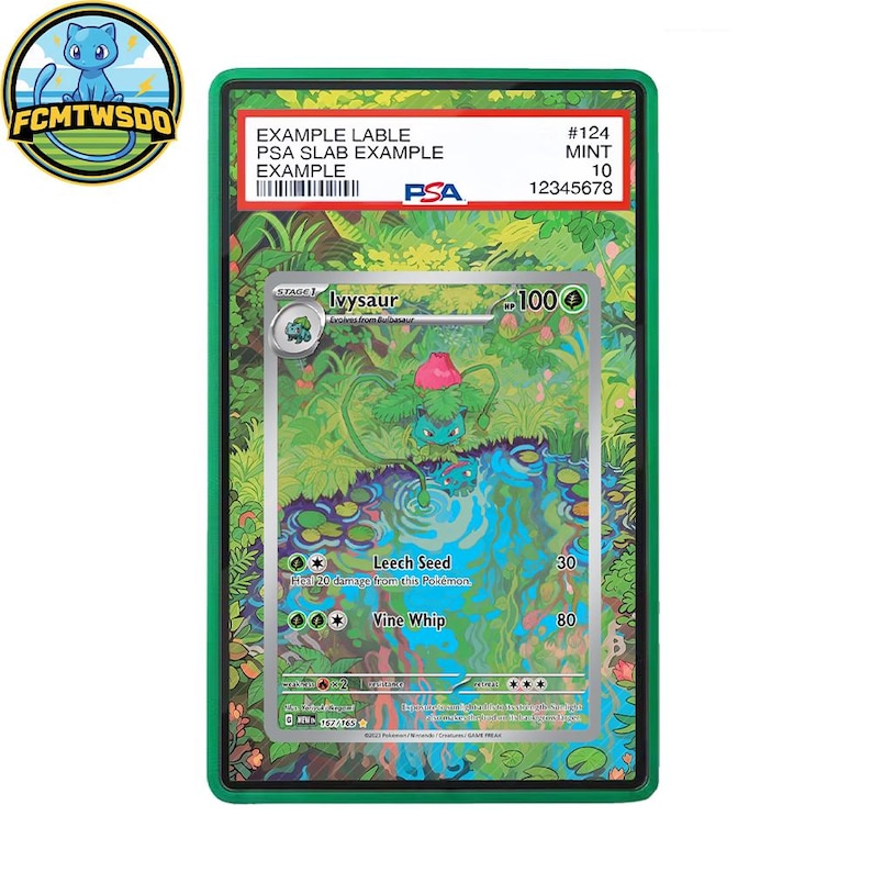 Graded Ivysaur 167/165 Scarlet & Violet 151 Extended Art Graded ...