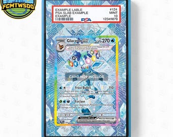 Glaceon ex 150-131 Extended Art Graded Magnetic Display Case