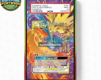Moltres,Zapdos and Articuno GX 044-068 Extended Art Graded Magnetic Display Case