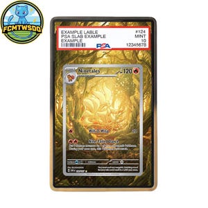 Ninetales 199/197 Obsidian Flames Extended Art Graded Magnetic Display Case