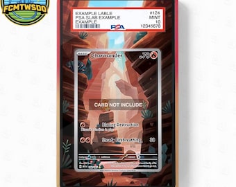 Charmander 168-165 Extended Art Graded Magnetic Display Case