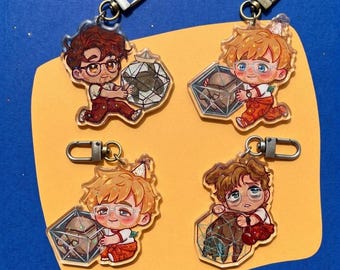 Project Hail Mary Grace and Rocky Keychain