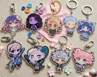 GACHIAKUTA Chibi Acrylic Keychain Set, Gachiakuta Anime Key Charm,  Manga Gift for Anime Fans.