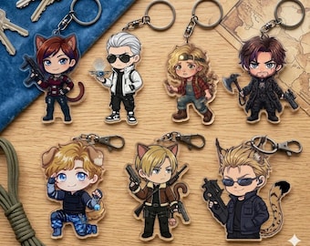 Resident Evil Acrylic Keychains, Trending Keychain.