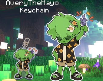 Minecraft ARG - AveryTheMayo Keychain Fan-made
