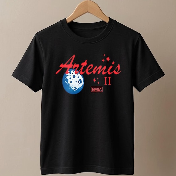 Artemis II Shirt, Artemis 2 Humans Back to the Moon Mission Tshirt for Space Lovers