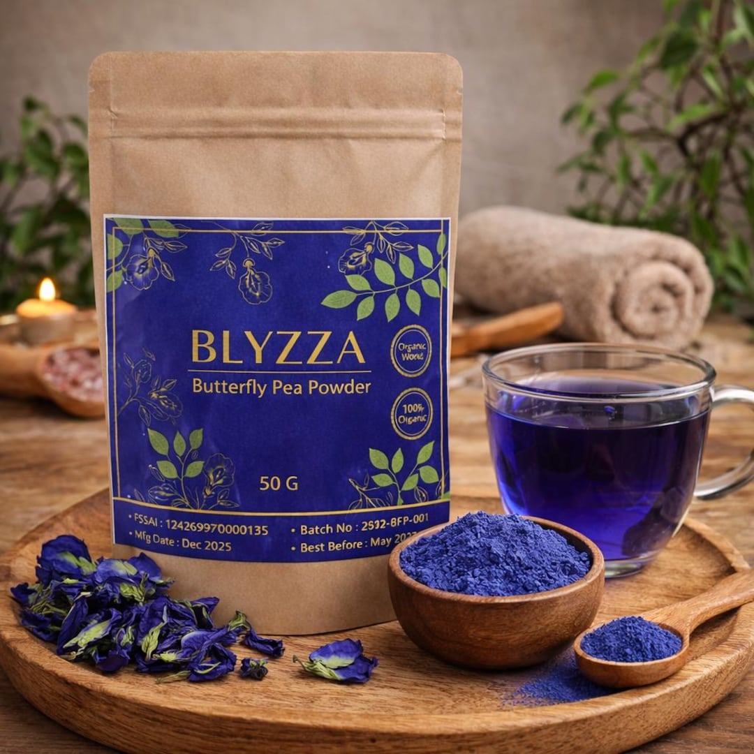 Butterfly Pea Flower Powder 50g | Natural Blue Herbal Tea, Food Color ...