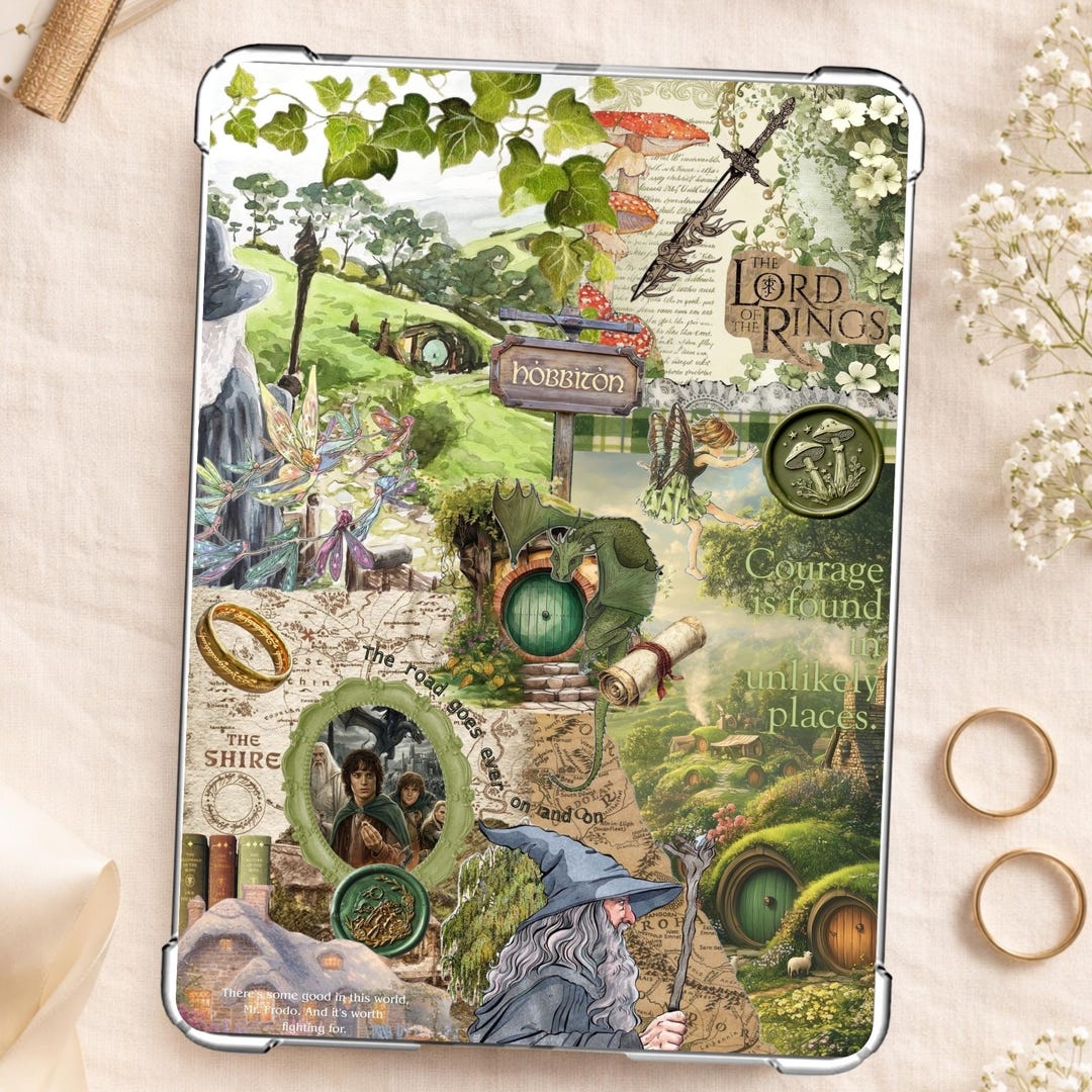 Lord of the Rings Kindle Insert | Cottagecore Bookish Printable | LOTR ...