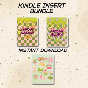 Matcha Kindle Insert Bundle | Digital Kindle Download