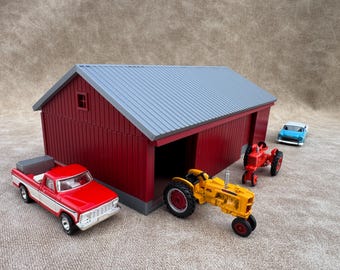 1/64 Scale - 1940s Equipment Shed - Farm Set Model - Made in USA