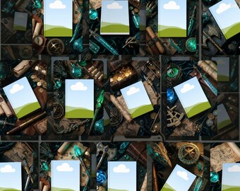 Green Dragon Dark Fantasy Book Mockup Templates: Dragoncore Adventure Reels & Posts (Canva)