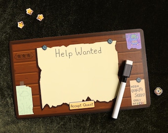 Tablero magnético de misiones inspirado en Stardew Valley | Tablero de notas de Stardew Valley / Regalo para gamers