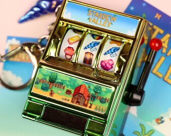 Stardew Valley Junimo Gachapon Schlüsselanhänger ｜ Mini Gachapon Taschenanhänger ｜ Handgefertigtes Interaktives Kapsel Fidget Spielzeug ｜ SV Fan Merch