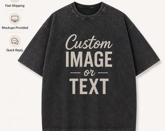 Custom Acid Wash Vintage Shirt, Personalized Comfort Colors Custom T Shirt, Custom Text Mineral Wash Distressed Tee, 100% Cotton Unisex Top