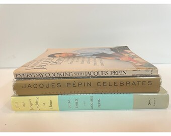 Jacques Pepin Julia Child Cookbook Set 3 Books Everyday Cooking Celebrates Home