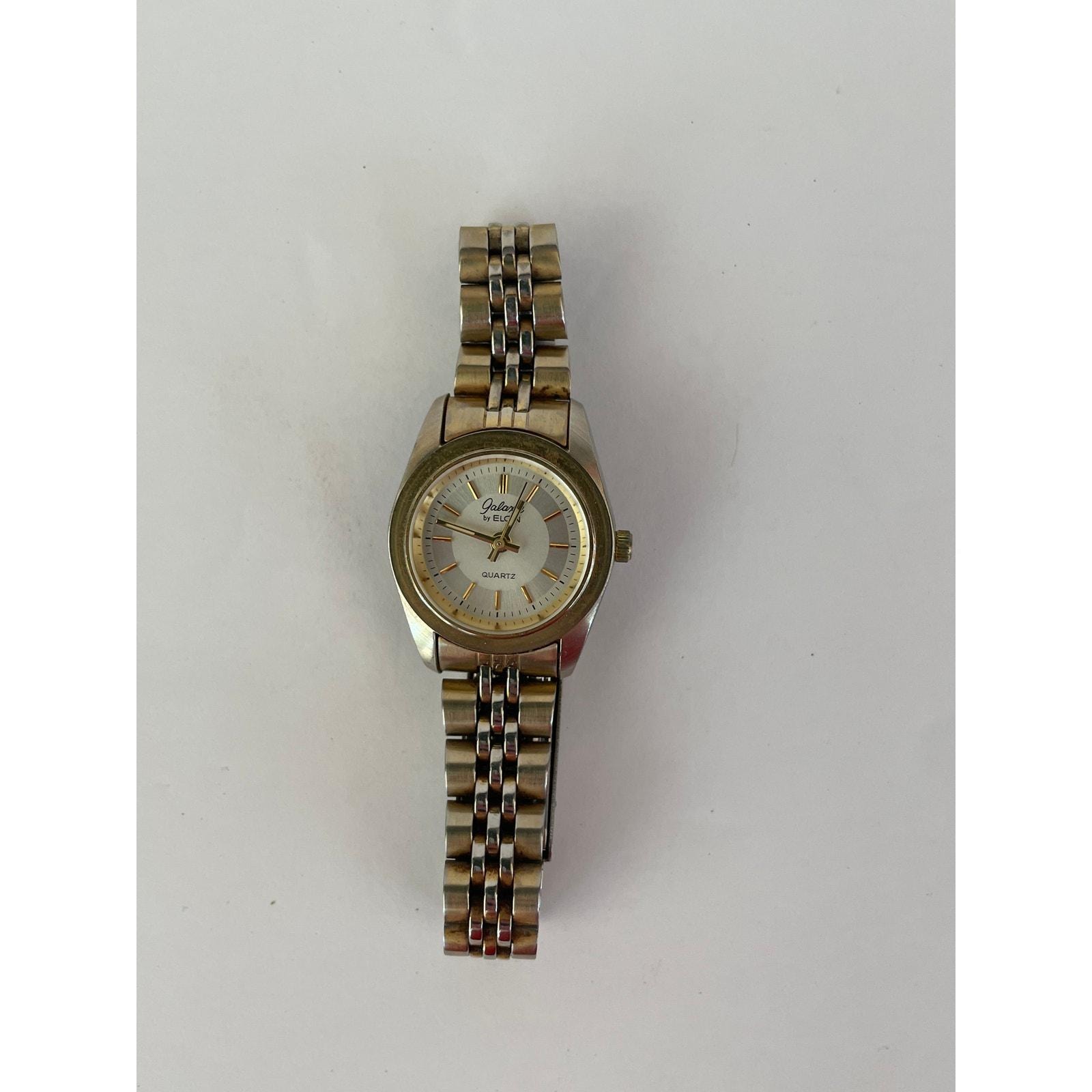 Galaxie by Elgin Ladies Vintage Mechanical Winding Watch Gold Band Silver Dial Vintage Galaxie by Elgin Watch for women | Mercari main image 4