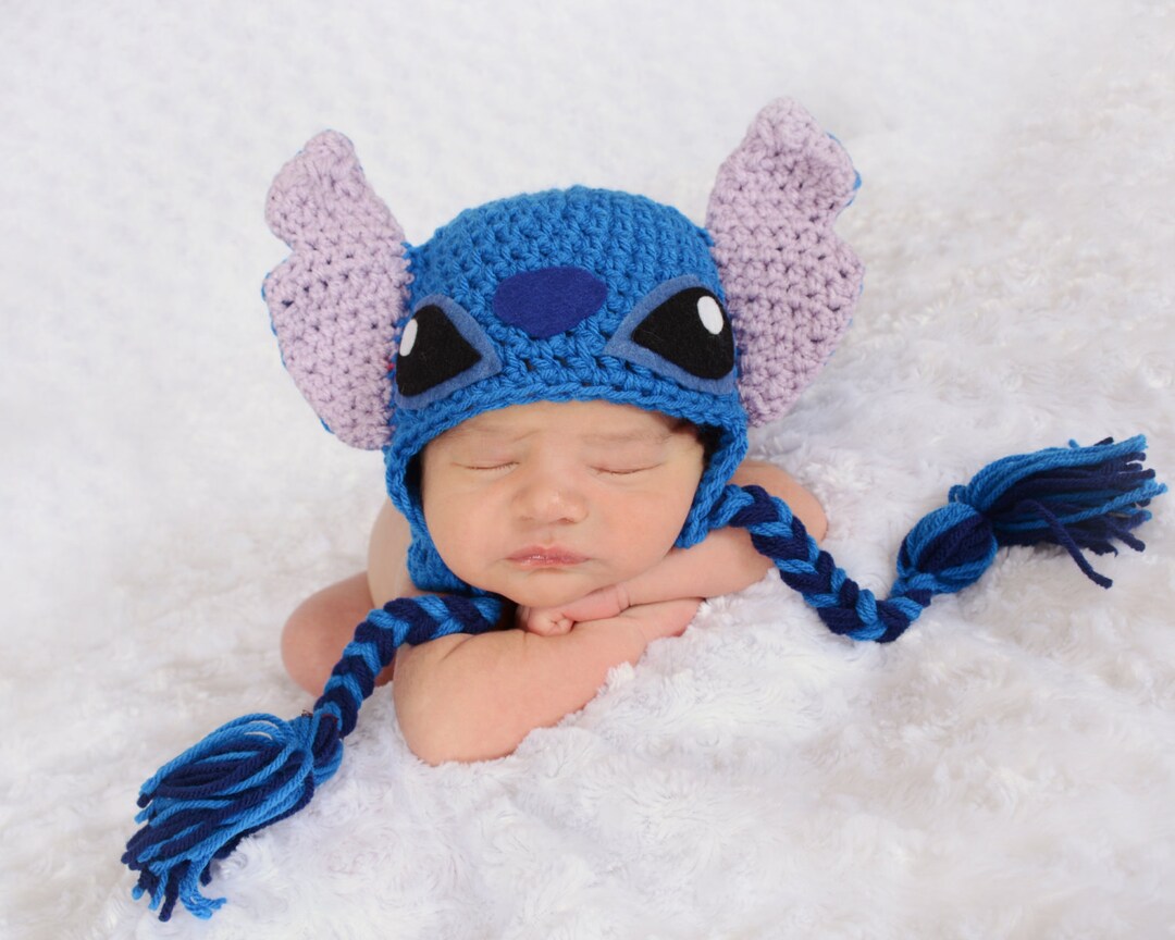 Crochet Stitch (experiment 626) Beanie/hat (lilo and Stitch) - Etsy