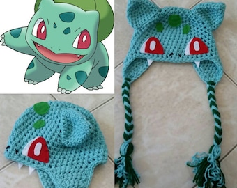 Crochet Bulbasaur Beanie/Hat