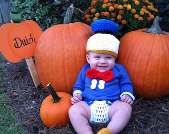 Crochet Donald Duck Outfit