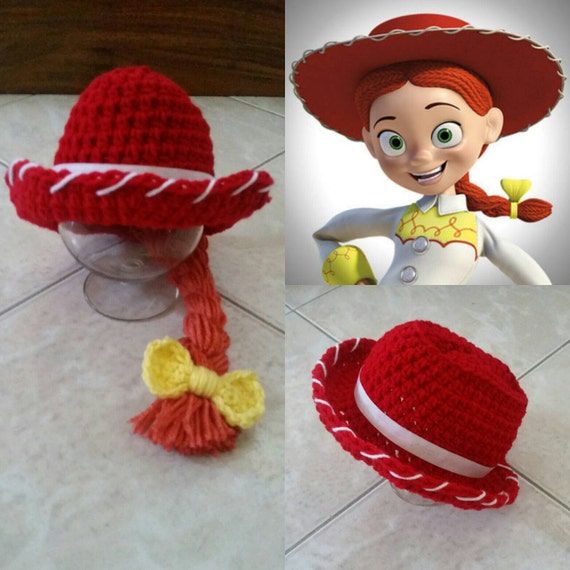 Sombrero vaquero Jessie de Toy Story de Disney a crochet de la vaquerita jessie Sombrero vaquero Jessie de Toy Story de Disney a crochet