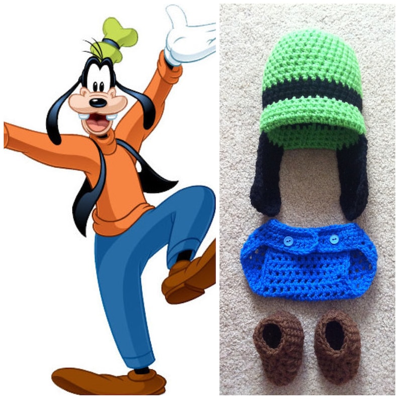 Crochet Goofy Outfit Etsy