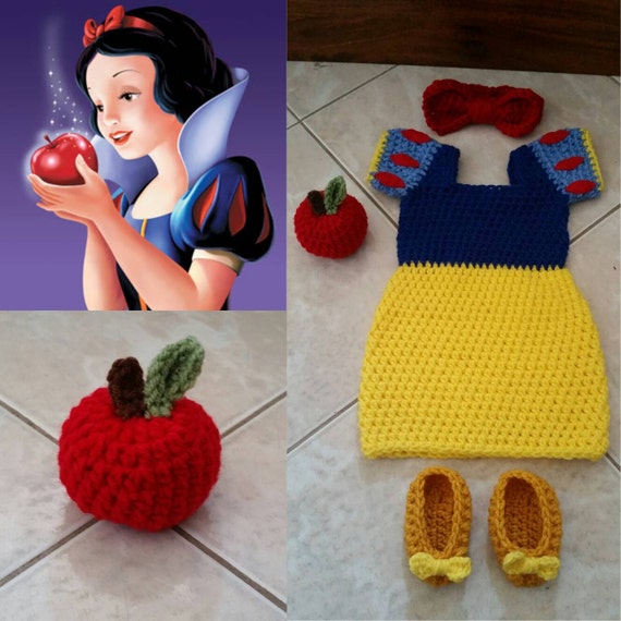 crochet snow white dress