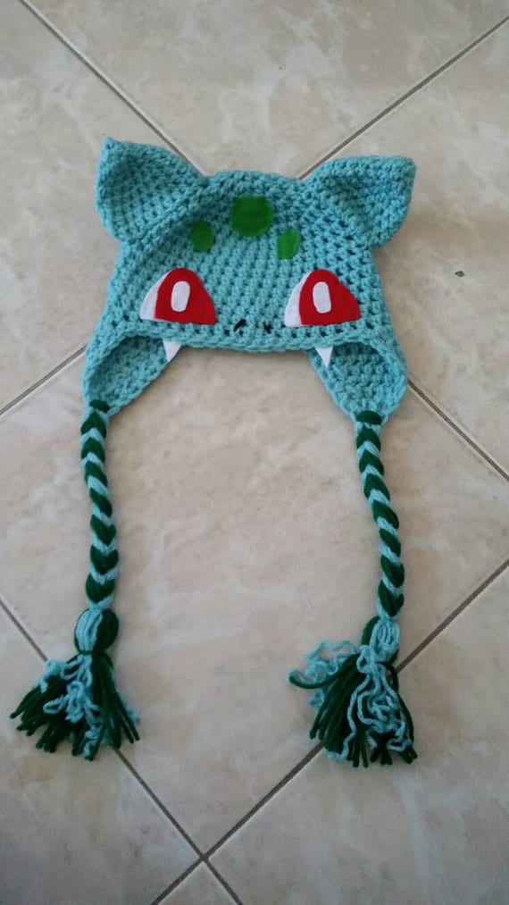 Bulbasaur Crochet Hat Pattern Crochet Bulbasaur Beanie/Hat